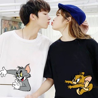 Tom And Jerry Woman Tshirts Short Sleeve Summer Harajuku Tee Shirt Couple Tops 4324_02