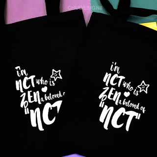 TOTE BAG กระเป๋าผ้า : beloved แฟนคลับ เลือกได้ทุกวงบนโลก : unisex #NCT #WAYV #AESPA #BTS #BLACKPINK #ENHYPHEN_09