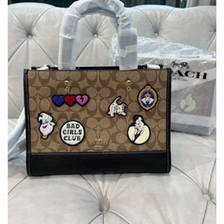 💼New Coach Disney X Coach Dempsey Carryall In Signature Canvas With Patches