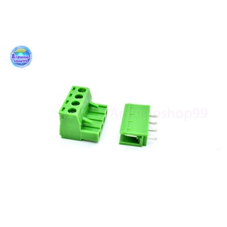 Terminal Block PCB connector 4P / 2EDGK 5.08mm plug-in ( 1 ชุด ผู้+เมีย )