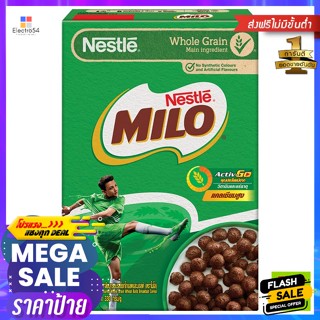 Milo(เนสท์เล่) เนสท์เล่ ไมโล อาหารเช้าซีเรียลโฮลเกรน รสช็อกโกแลตและมอลต์ 330 ก. Nestle Milo Breakfast Cereal Whole Grain