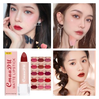 CmaaDu 15 Colors Matte Matte Lipstick Long-lasting Waterproof Lip Gloss Moisturizing Lip Glaze