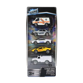 Toys R Us Speed City สปีด ซิตี้ 5 แพค ซิตี้ รถเล็ก ไดคาสท์ (924663)