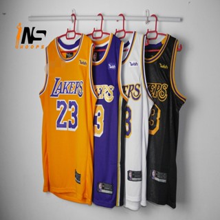 เสื้อกีฬาแขนสั้น ลายทีม NBA Jersey LA Lakers LEBRON JAMES #23 (ซื้อ 4 ฟรี 1) LFkadi56NMhfka45