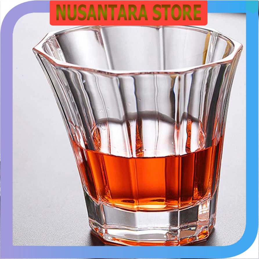 NUSANTA STORE - ถ้วยแก้วไวน์ Loveyalty Whisky Sloki 300ML - YJ0909