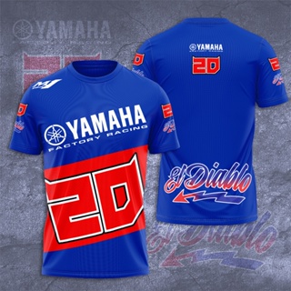 ใหม่ เสื้อยืดแขนสั้น พิมพ์ลาย Fabio Quartararo El Diablo 20 Yamaha MotoGP แฟชั่นฤดูร้อน สําหรับผู้ชาย 2022