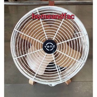 พัดลมหวาย 12” หวาย สีขาว VENZ  WOODEN FAN  รุ่น RTF-12  HOMEANDFAC รุ่นใหม่  พัดลม พัดลมตั้งโต๊ะ วินเทจ vintage