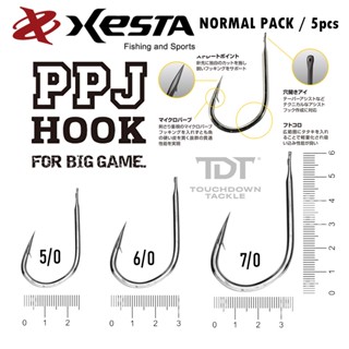 XESTA PPJ HOOK SLOW PITCH PACK 5pcs เบ็ดจิ๊กสโล อย่างคม อย่างแข็ง