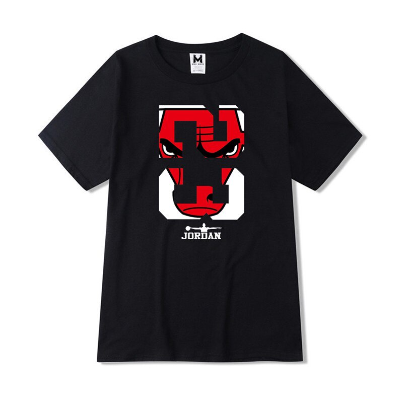 Fashion Red Bull Anime Print Men's T-shirt