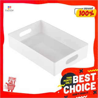 STORAGE ถาดอเนกประสงค์ STACKO UT-012 24.6x16.3x5.6 ซม. สีขาวSTORAGE TRAY STACKO UT-012 24.6X16.3X5.6CM WHITE