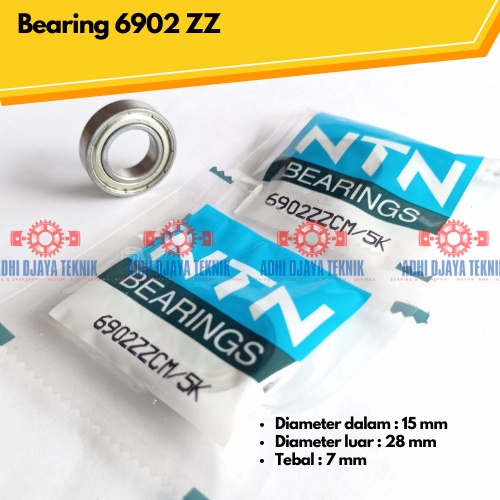 แบริ่ง6902 ZZ NTN***