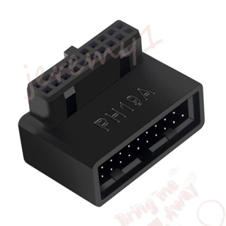 JEREMY1 Computer Desktop Converter Computer Accessories Motherboard Header Adapter Male To Female Extension Adapter 90 Degree Connector Socket USB 3.0 Extension Adapter PC Mainboard Connector 20pin 19P/20P Adapter