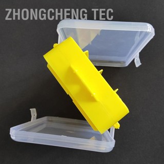 Zhongcheng Tec ABS รอกตกปลาอุปกรณ์เสริมกล่องเก็บเหยื่อสองด้านแบบพกพากลางแจ้ง เบ็ด เคส