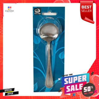 ทวินฟิชSpoon#Dot แพ็คช้อนซุปลายจุด6 คันTwinFishSoup Spoon#Dot 6 xPcs