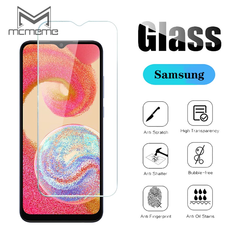 ฟิล์มป้องกันจอ สำหรับ Samsung Galaxy A55 A35 A06 A16 A05s A05 A54 A15 A25 A24 A34 A14 A04s A04 A04e A03 A03s A13 A23 A53 A73 A33 A51 A71 A31 A11 A01 5G Screen Protector Tempered Glass