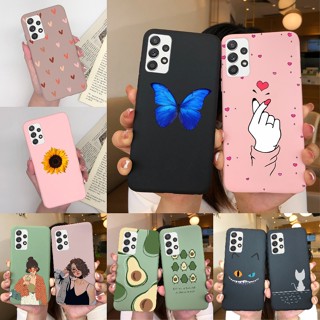 เคสโทรศัพท์ ซิลิโคนนิ่ม TPU กันกระแทก ลายผีเสื้อ หัวใจ แฟชั่น สําหรับ Samsung Galaxy A52 A52S 4G 5G