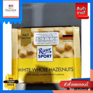 ขนม Ritter Sport White Chochazelnut 100g Ritter Sport White Chochazelnut 100g. Good price.ช็อคโกแลต