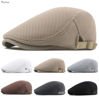 【STYLEF】Mens Breathable Mesh Ivy Hat Gatsby Cap Summer Newsboy Beret Ascot Flat Cabbie Fast delivery【fashion-Clothes】