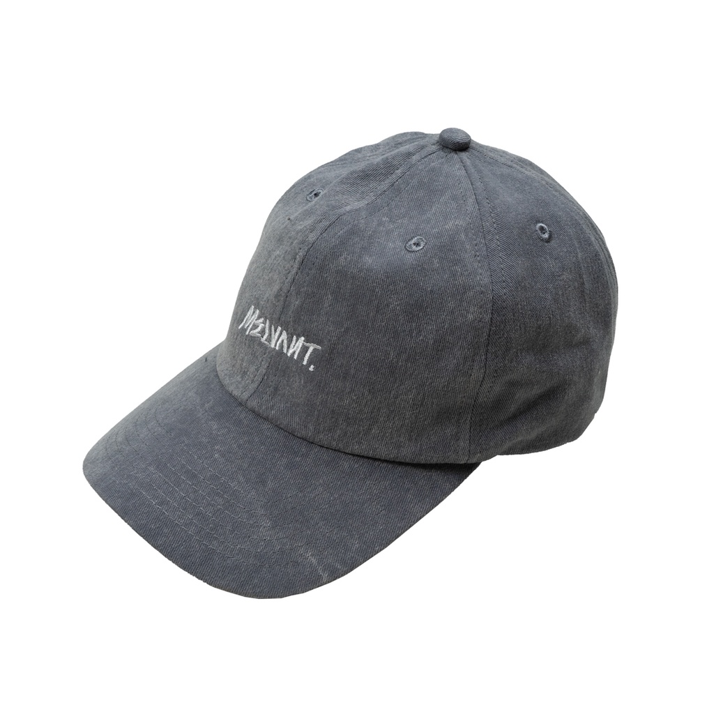 Katun Melvant - หมวกพ่อฟอกสีเทา MDH Diaz | หมวกแก๊ปโปโลผู้ชาย / หมวกคอตตอนทวิล
