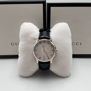 🦋สินค้าพร้อมส่ง🦋   New🤍Gucci watch SIZE. 38mm.  อปก : กล่องนอก กล่องใน หมอน ประกัน 2 ปี สวย เรียบ หรู ราคาดีมากก