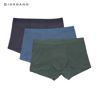 GIORDANO กางเกงชั้นในชาย Mens 3pcs Modal Trunk 01172201