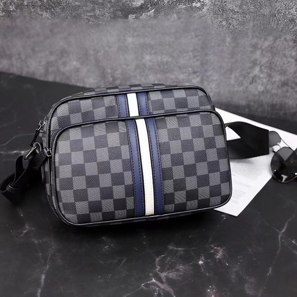 สามแถบ⭐ใหม่ กระเป๋าสะพายหนัง กระเป๋าสะพายข้าง Simple stylish Shoulder Bags กระเป๋าสะพายพาดลำตัว 20146