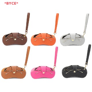 Byce&gt; ใหม่ เรียบง่าย สแน็ป เคสแว่นตา หนัง PU แว่นตา คอนเทนเนอร์ แบบพกพา กล่องเก็บแว่นตากันแดด บางเฉียบ เคสแว่นตาใหม่