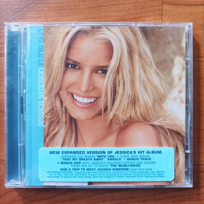 Cdhey Jessica Simpson In This Skin ใหม่รุ่นขยาย Bonus DVD Sony Music US นําเข้า Sweetest Sin พร้อมคุ