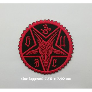 ตัวรีดติดเสื้อ SATAN ตกแต่งเสื้อผ้า แจ๊คเก็ต Embroidered Iron on Patch  DIY