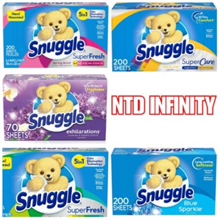 นำเข้า 🇺🇸 แผ่นอบผ้า Snuggle Fabric Softener Dryer Sheets แผ่นอบผ้าสำหรับเครื่องอบผ้า