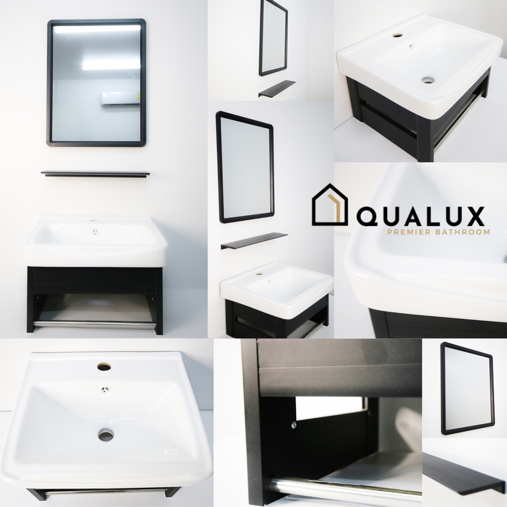 Forward อ่างล้างหน้าเซรามิค ชุดเซ็ตอ่างล้างหน้า พร้อมกระจก มีให้เลือก3ขนาด 43,51และ61ซม washbasin set รุ่น Bas-C18-20set - รูปที่ 3