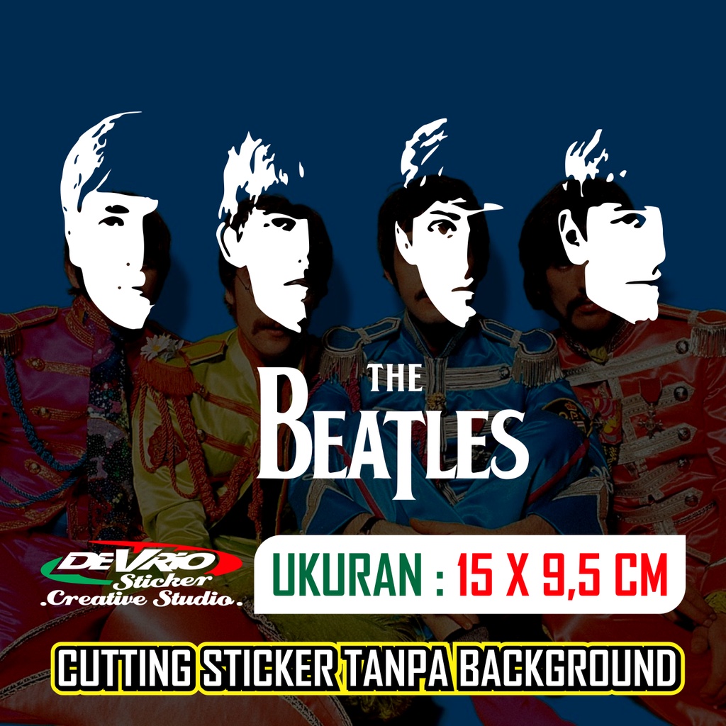 THE BEATLES Rock Legend Band สติ๊กเกอร์ตัดเพลง นูนที่กําหนดเอง รถจักรยานยนต์ สติ๊กเกอร์ติดหมวกกันน็อคกระจกรถยนต์