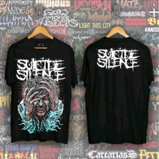 เสื้อยืด พิมพ์ลาย Suicide SILENCE BAND