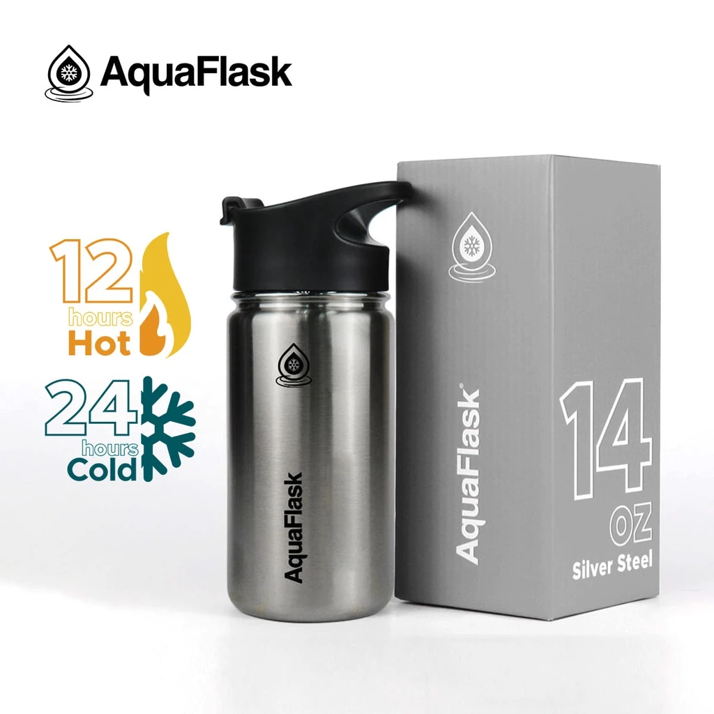 AquaFlask Regular 14oz - กระบอกน้ำเก็บความเย็น กระติกน้ำสแตนเลส 14ออนซ์ thumbnail 10