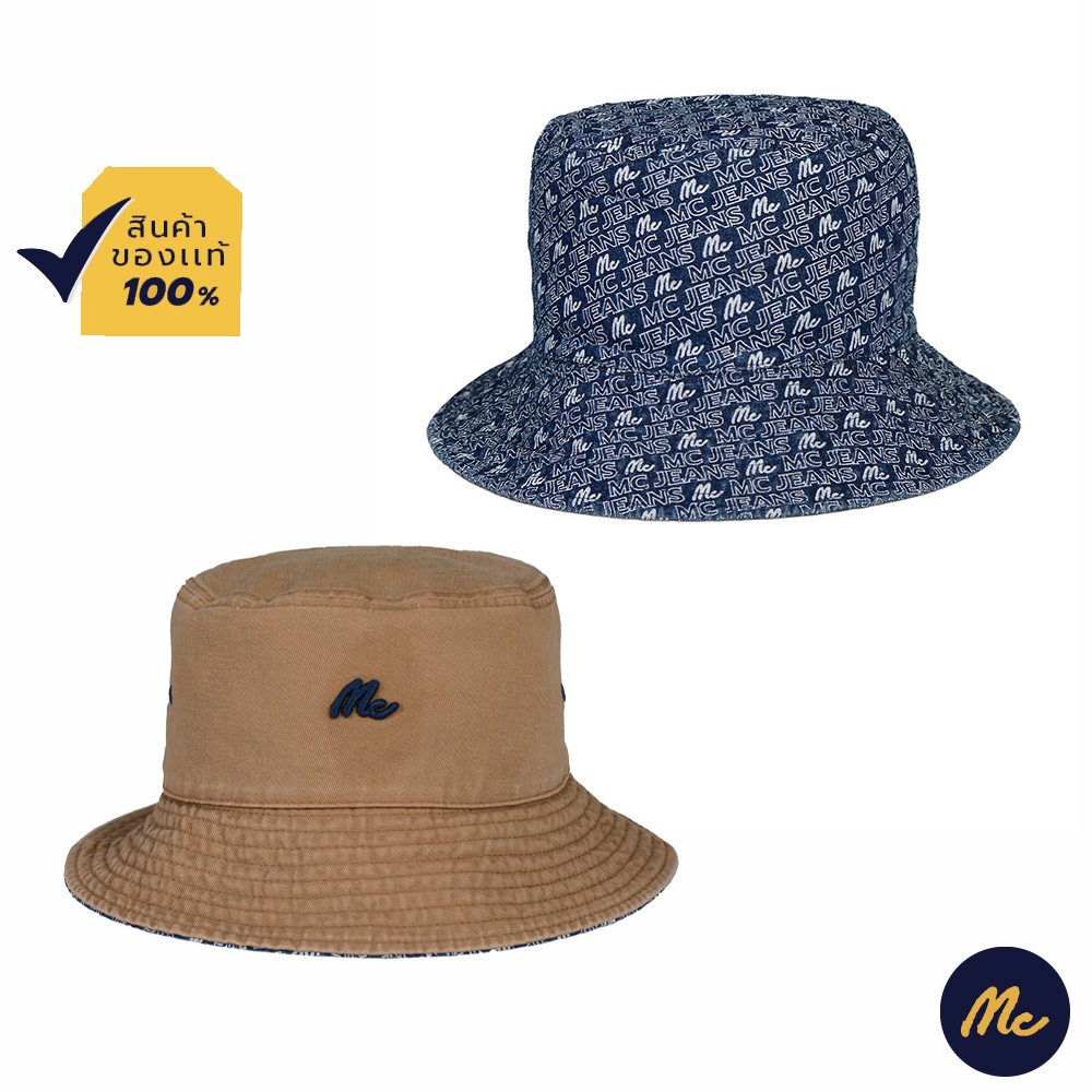 Mc Jeans หมวกบักเก็ต (Bucket) Unisex พิมพ์ลาย สียีนส์ M10Z2010B0F