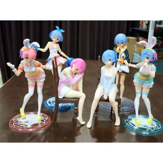 โมเดล Figure แท้ 100% Re:Zero Rem Ram มือ2