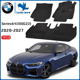 LittleBird พรมปูพื้นรถยนต์ โรงงานผลิตของไทย BMW Series 4 430i G22 2020-2027 7PCS บีเอ็มดับบลิว พรมรถยนต์ Series4