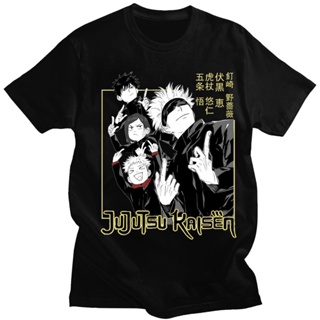 เสื้อยืด พิมพ์ลายอนิเมะ Jujutsu Kaisen สไตล์ฮาราจูกุ สําหรับผู้หญิง_02