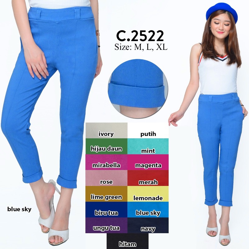 JESSY STRECH PANTS / กางเกงผู้หญิง STECH MELARIS JUMBO 2522