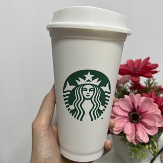 แท้💯 แก้วสตาร์บัค Starbucks reuseable cup 16 ออนซ์ ใส่เครื่องดื่มร้อน