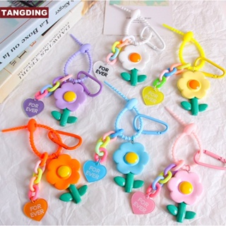 【COD Tangding】จี้พวงกุญแจเรซิ่น รูปดอกไม้น่ารัก สีแคนดี้ สําหรับห้อยกระเป๋า