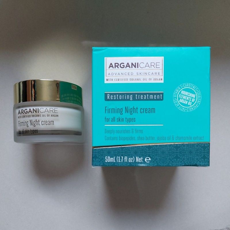 arganicare restoring treatment firming night cream 50 ml.