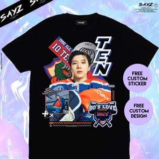 Kaos 10 Nct U 90 Love Kpop 2023 Resonance Nctzen Wayv Custom HarajukuStreetwear Men_09