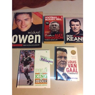 หนังสือPele the king of soccer/เปเล่/michael owen/ไมเคิล โอเว่น/ALEX FERGUSON/อเล็ก เฟอร์กูชั่น/LOUIS VAN GAAL/ROY KEANE