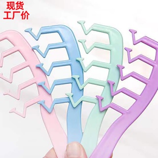 [พร้อมส่ง] Z Shape Hair Comb Plastic Portable Detangling Combs Styling Tool for Beauty Salon