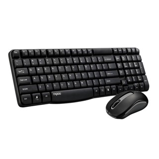 Rapoo X1800S (KB-X1800S-BK) Waterproof Multimedia Wireless Keyboard Mouse Combos Optical 2.4G