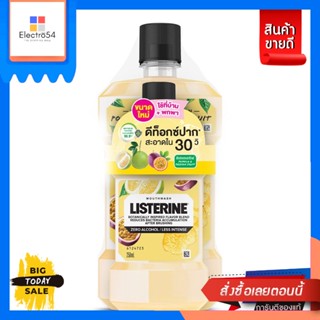 Listerine  ลิสเตอรีน น้ำยาบ้วนปาก โพเมโล&amp;แพชชั่นฟรุต 500 มล+ 250 มล [Best Seller] Listerine Mouthwash Pomelo &amp; P