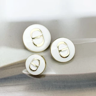 กระดุมโลหะ ประดับเพชร แฮนด์เมด สําหรับตกแต่งเสื้อผ้า DIY จํานวน 10 ชิ้น