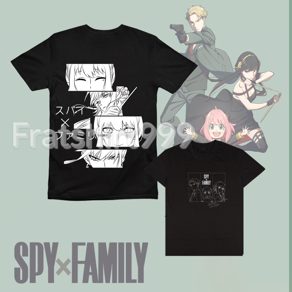 Anime top SPY x FAMILY T-Shirt Loid Forger Yor Briar Anya shirt Jason Cosplay Bootleg Shirt Round Ne