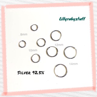 LLRB | Hoop silver 925 earrings  ต่างหูห่วงเงิน 925